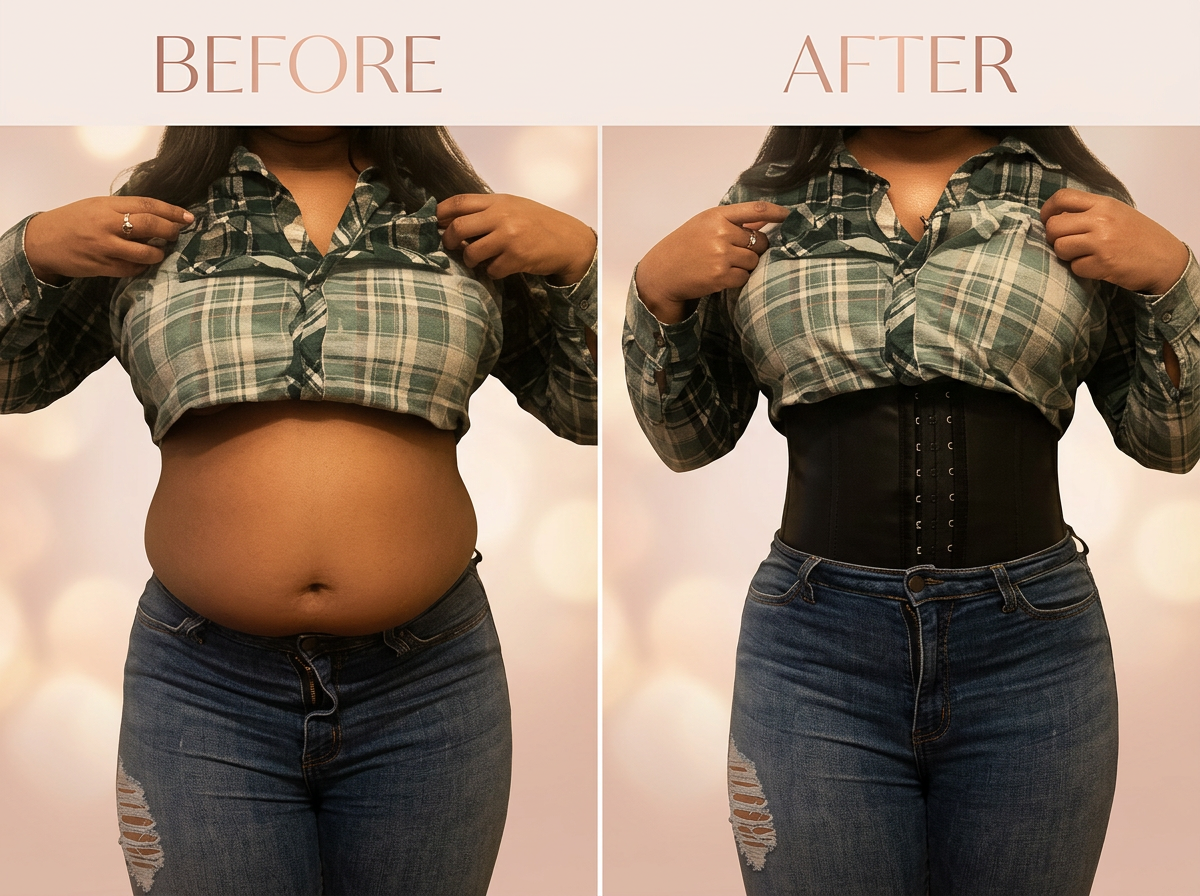 Waist Trainer before and after — Waist Not Want Not